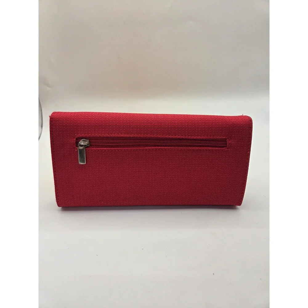 Sandol Arkansas Razorbacks Red Canvas Trifold Wallet NCAA Embroidered Logo